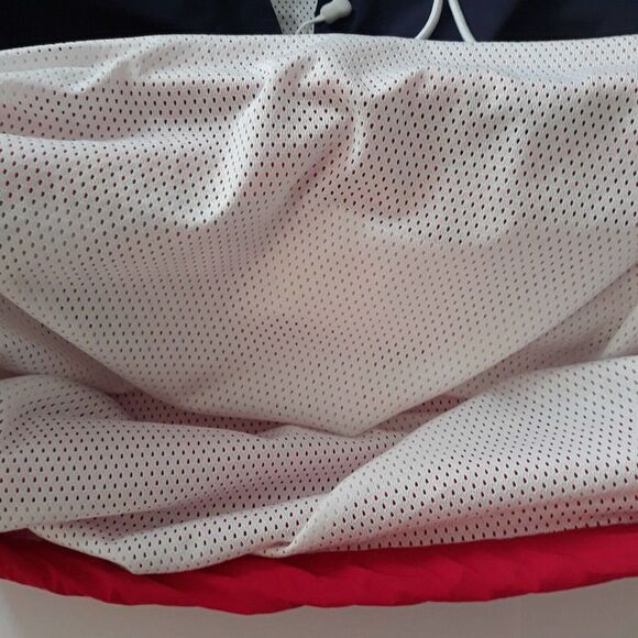 Divided H&M Windbreaker Jacket Womens Size S Red Blue Long Sleeve Full Zip - Picture 5 of 9